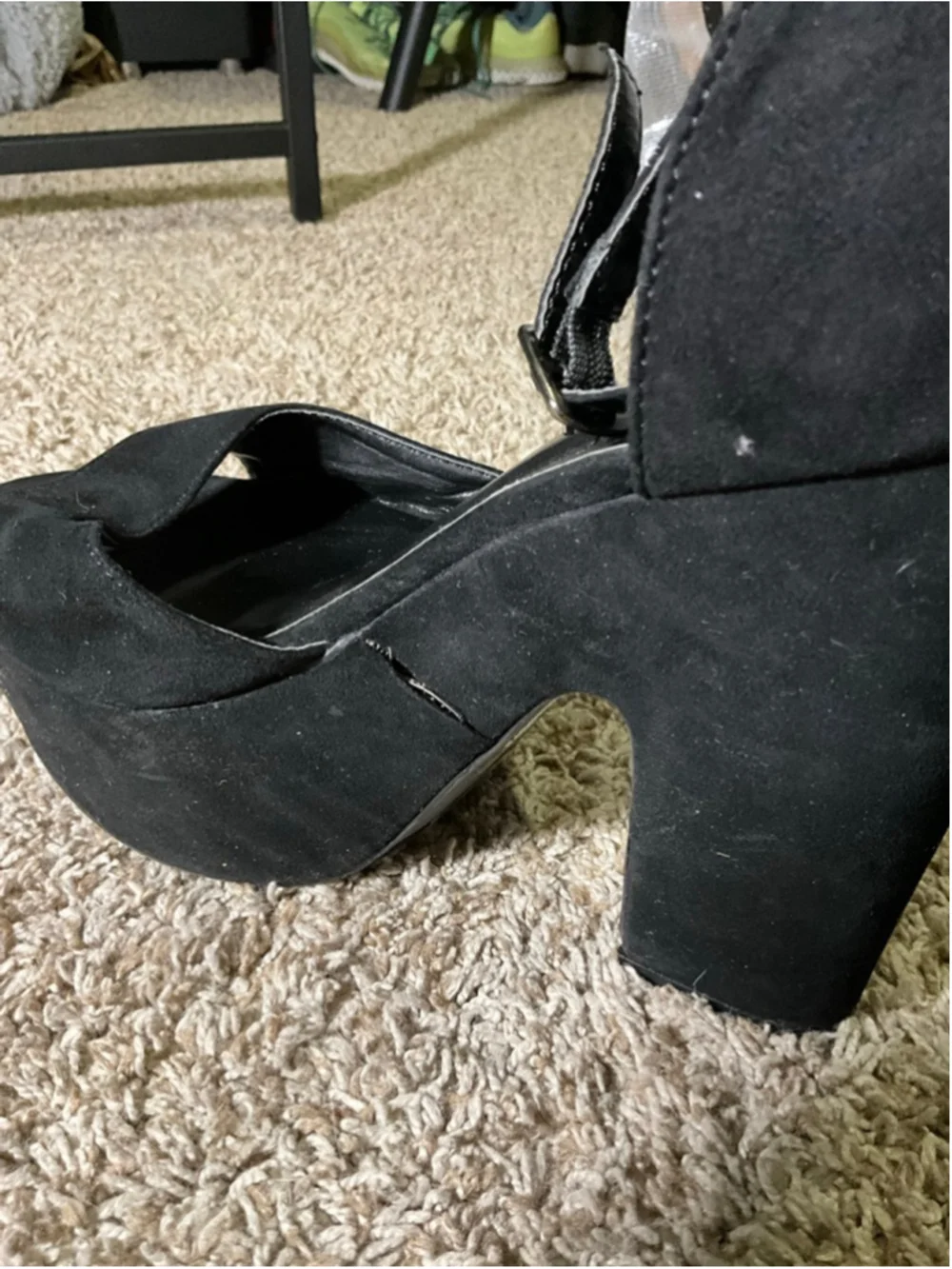 Women's Torrid Black Suede Platform Heels Size 10